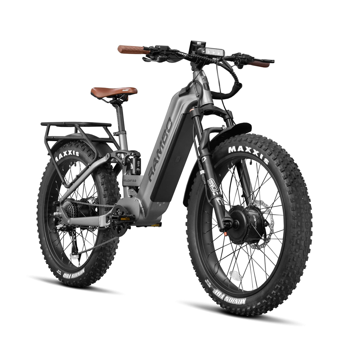 Rambo Hellcat 2.0 FS All-Wheel Drive Up to 32 MPH Dual 1000W 48V 20Ah Electric Hunting Bike