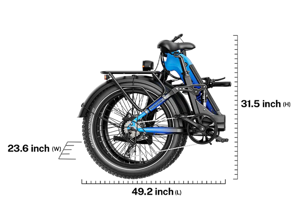 Heybike Horizon Folding Electric Bicycle 1400W Peak Motor 28 mph 692Wh Battery
