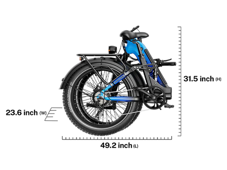 Heybike Horizon Folding Electric Bicycle 1400W Peak Motor 28 mph 692Wh Battery