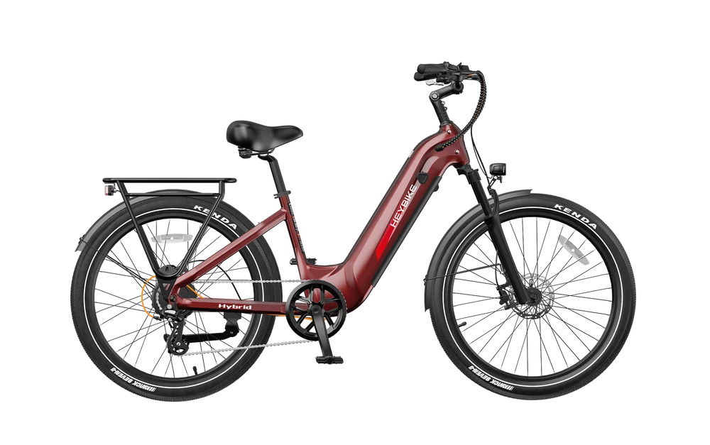 Heybike Hybrid Electric Bike – 750W, 28 MPH, 100-Mile Range