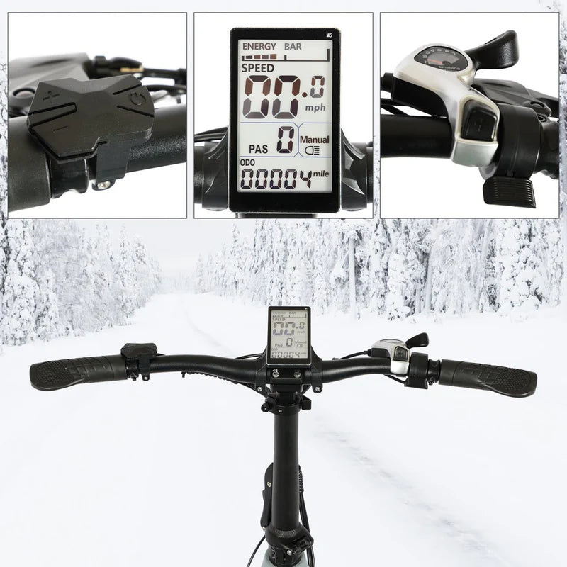Tracer KAMA 2.0 750W Folding E-Bike, 25 MPH Top Speed, 48V 13Ah Battery, 40–50 Mile Range, 20×4” Fat Tires