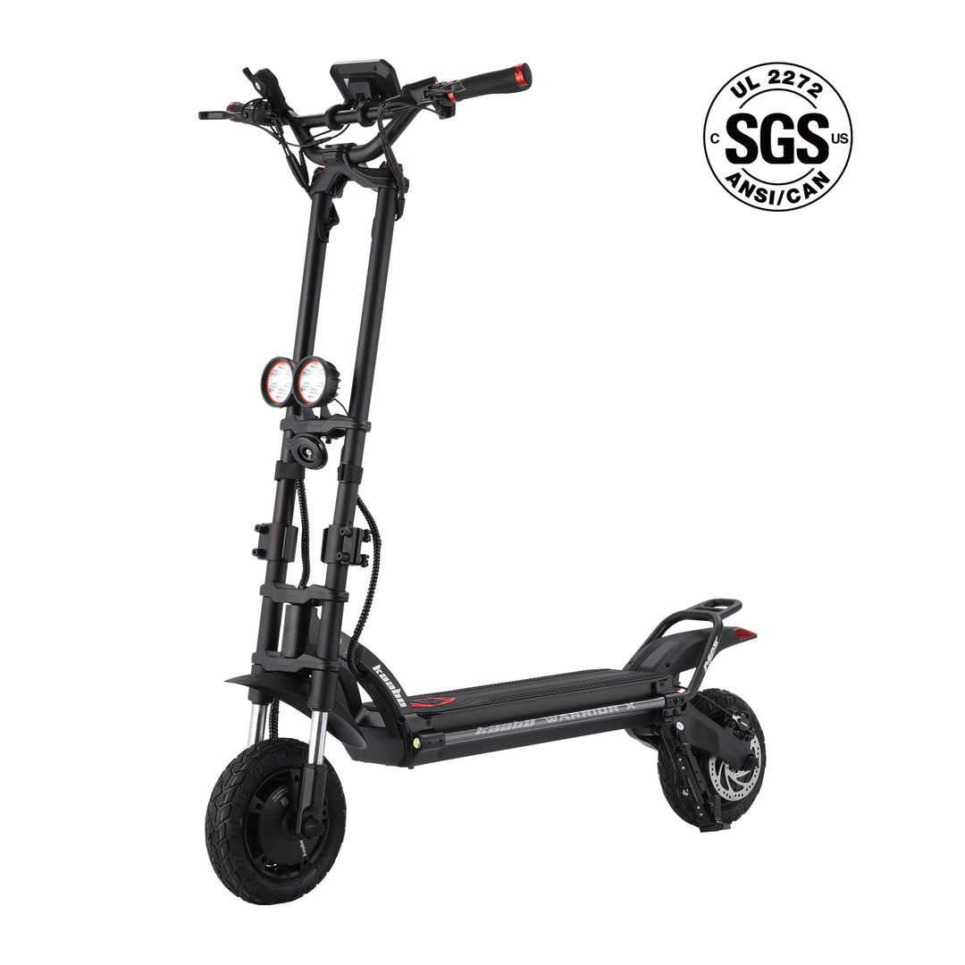 Kaabo Warrior X Max Electric Scooter – 44 MPH, Dual 1100W Motors, 60V 27Ah Battery