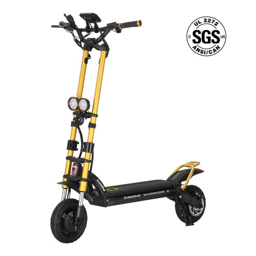 Kaabo Warrior X Max Electric Scooter – 44 MPH, Dual 1100W Motors, 60V 27Ah Battery