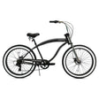 Micargi Largo GT7 26" Beach Cruiser Bike 7-Speed Steel Frame 26x4.0 Fat Tires
