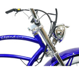 Tracer Legend GT7 1000W Stretch Cruiser Chopper E-Bike, 48V 20Ah Battery, 55–65 Mile Range, 26” Fat Tires, Shimano 7-Speed