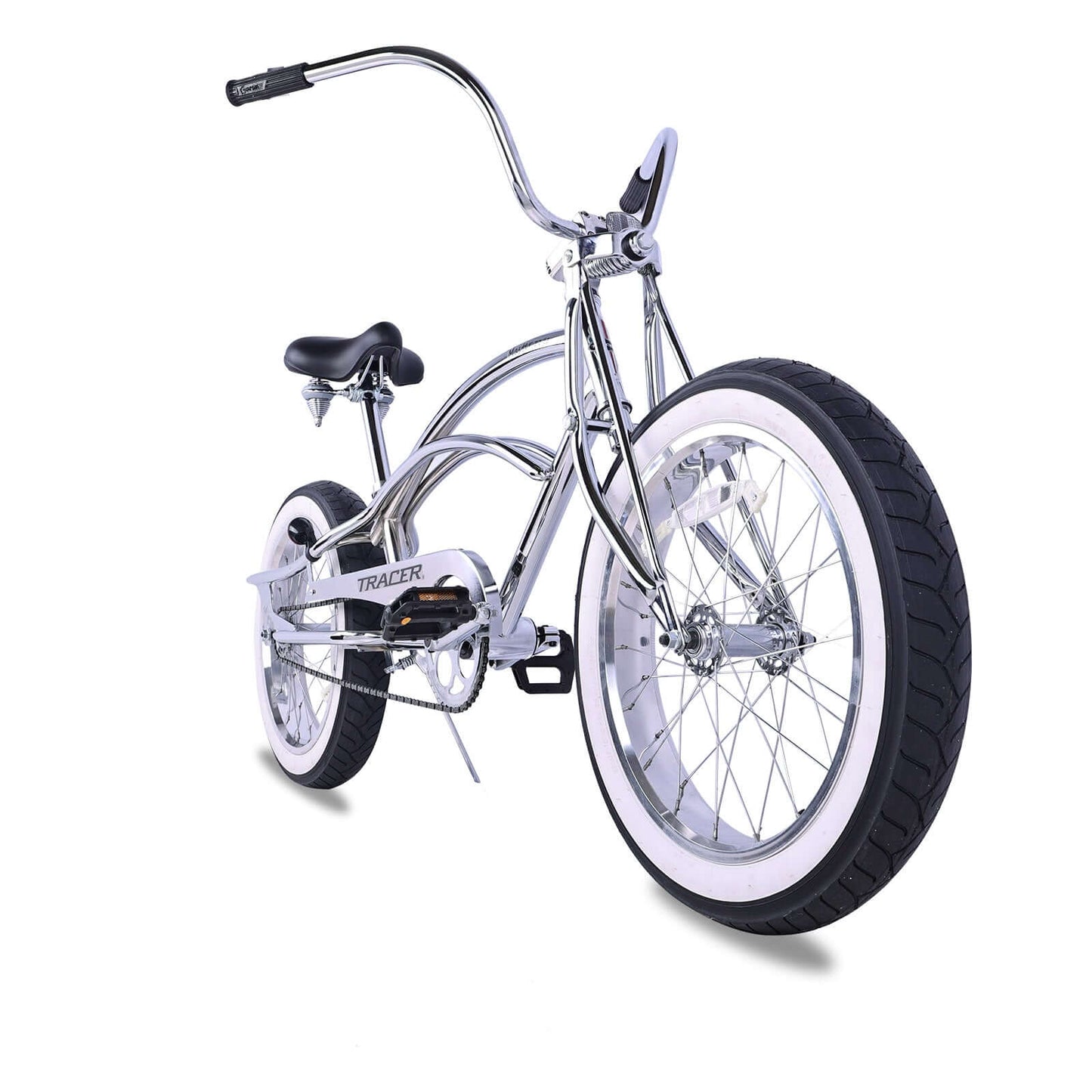 Tracer Master 2.0 GS Chrome 20" Stretch Cruiser Bike Single Speed Lowrider