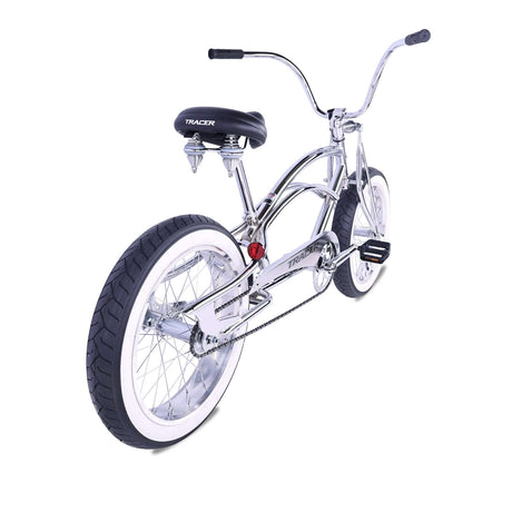 Tracer Master 2.0 GS Chrome 20" Stretch Cruiser Bike Single Speed Lowrider