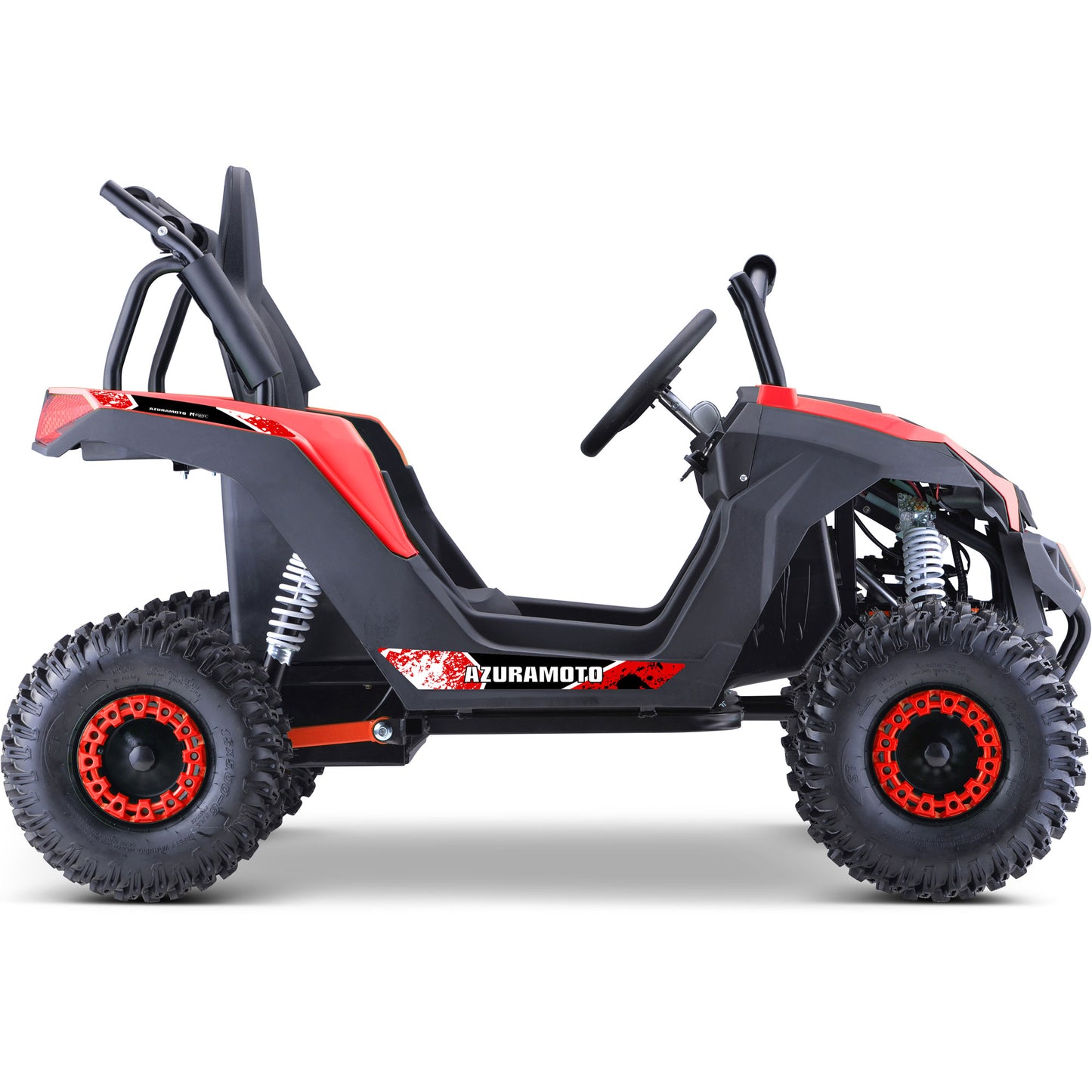 MotoTec Raider Kids UTV 48v 1200w Full Suspension Green