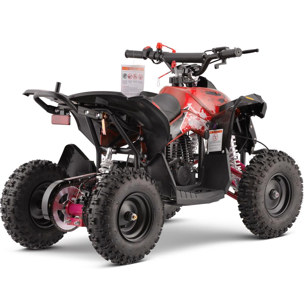 MotoTec Renegade 40cc 4-Stroke Kids Gas ATV - Red