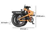Heybike Mars 2.0 Folding Electric Bicycle 1000W Motor 28 mph 600Wh Battery