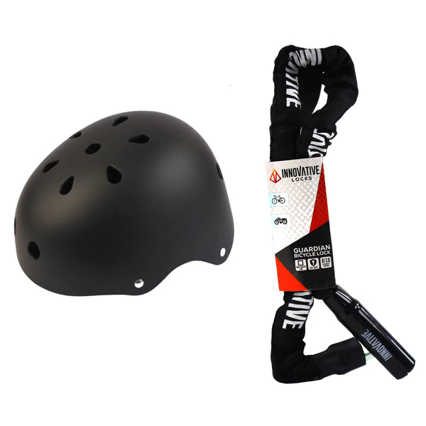 Innovative BMX Helmet + the Lock Bundle