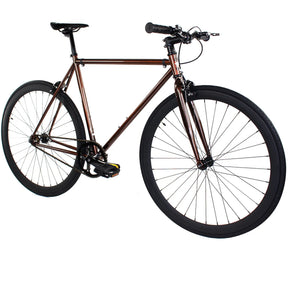 Golden Cycles GC-Copper Single Speed Road Bike Steel Frame 700c Wheels Flip-Flop Hub