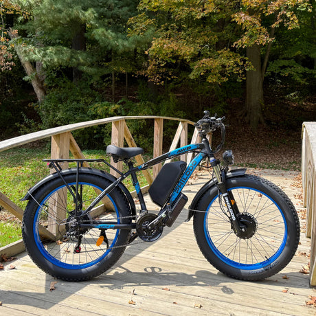 PHILODO H8 60V Dual Motor Electric Bike – 5000W Peak, 40–45 MPH, 60V 25Ah Battery, Fat Tire All-Terrain eBike