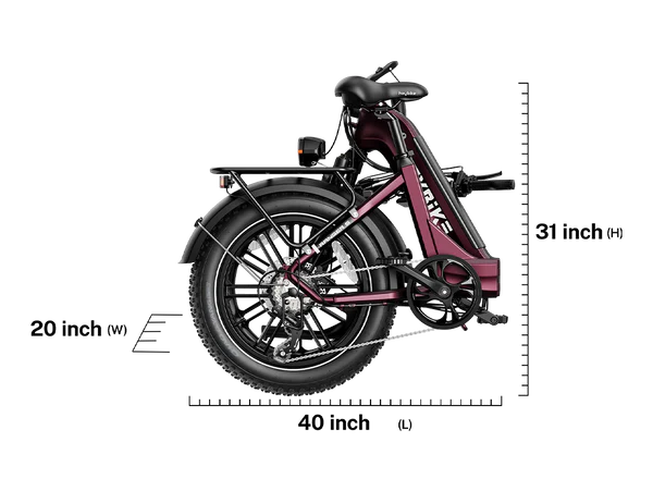 Heybike Ranger S Folding Electric Bicycle 1000W Motor 28 mph 48V 14.4Ah Battery