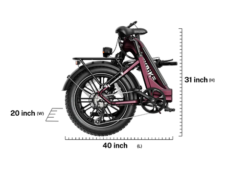 Heybike Ranger S Folding Electric Bicycle 1000W Motor 28 mph 48V 14.4Ah Battery
