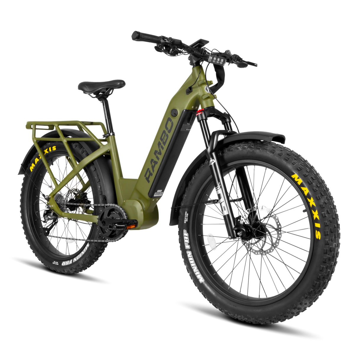 Rambo Rebel 2.0 Up to 32 MPH 1000W 48V 15Ah Mid-Drive Electric Bike