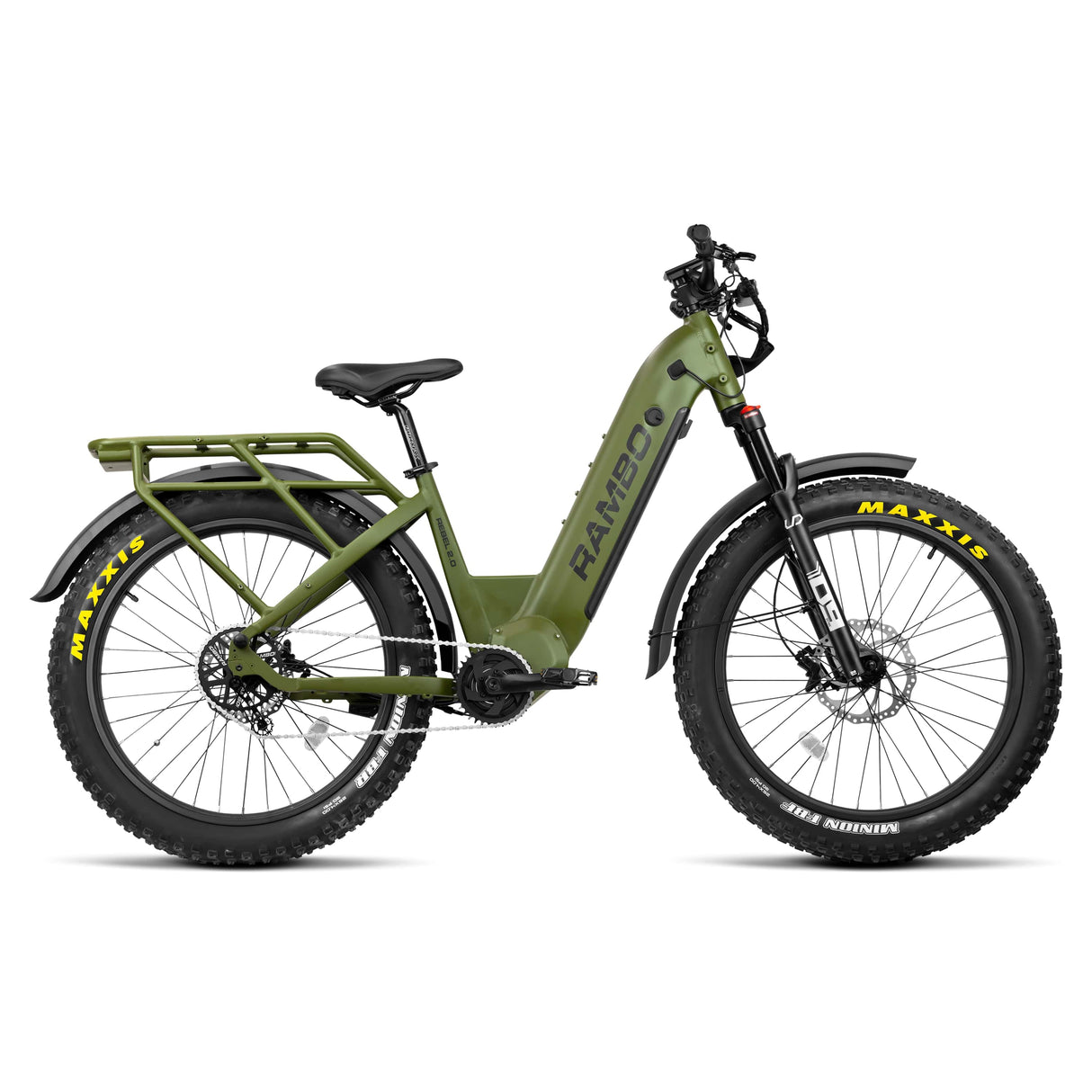 Rambo Rebel 2.0 SS Up to 32 MPH 1000W 48V 15Ah Single Speed Electric Bike