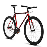 Golden Cycles GC-Red Savage Single Speed Road Bike Steel Frame 700c Wheels Flip-Flop Hub
