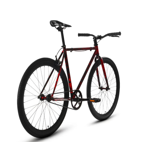 Golden Cycles GC-Red Savage Single Speed Road Bike Steel Frame 700c Wheels Flip-Flop Hub