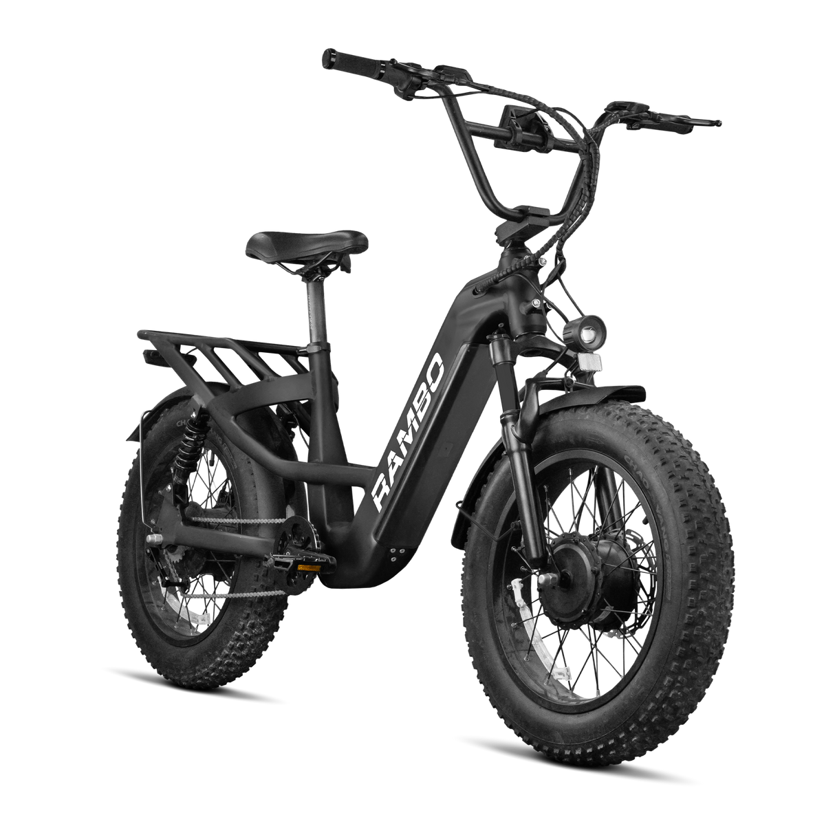Rambo Revolt AWD Step Thru Up to 25 MPH 1000W 52V 15Ah All-Wheel Drive Electric Bike