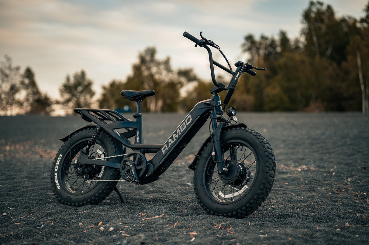 Rambo Revolt AWD Step Thru Up to 25 MPH 1000W 52V 15Ah All-Wheel Drive Electric Bike