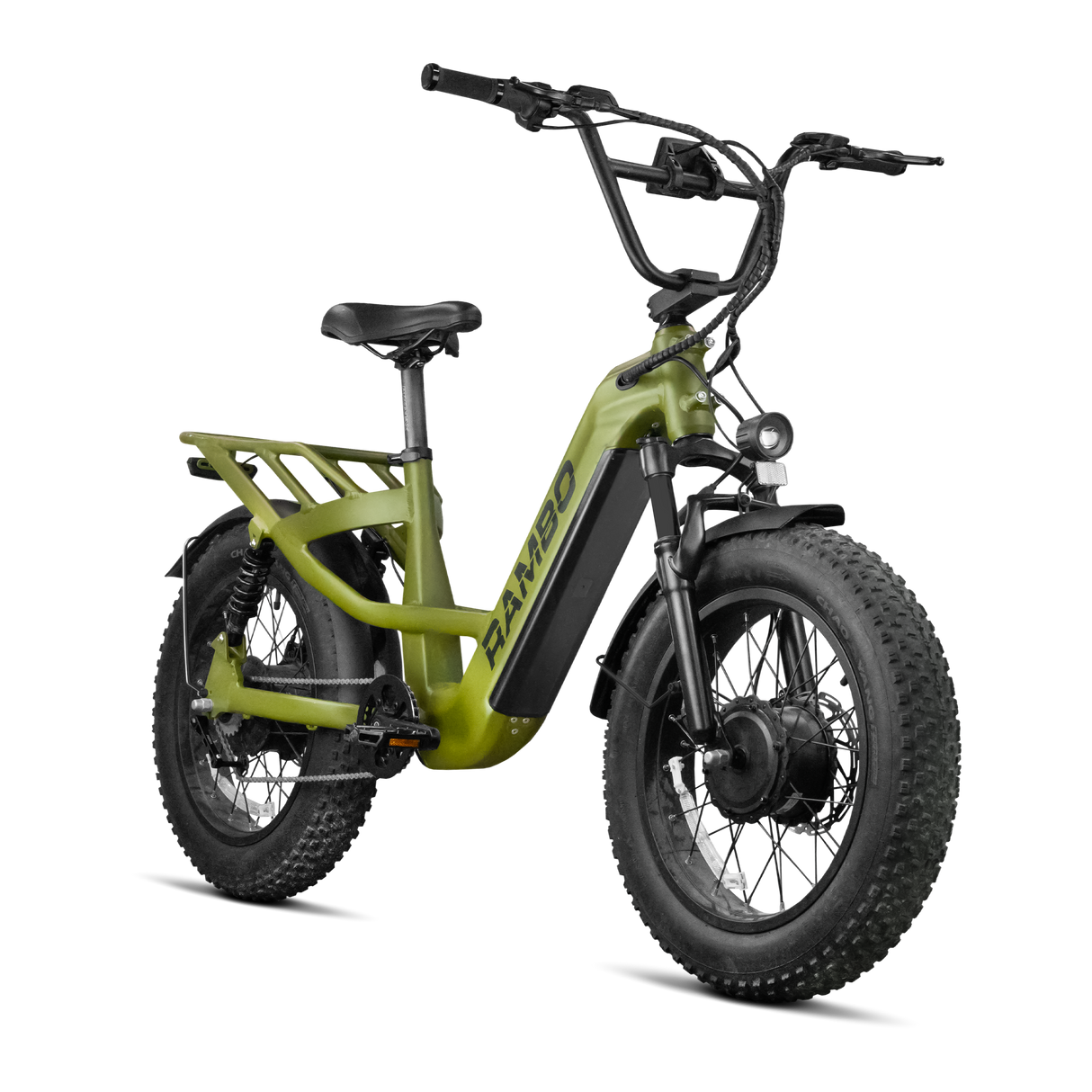 Rambo Revolt AWD Step Thru Up to 25 MPH 1000W 52V 15Ah All-Wheel Drive Electric Bike