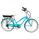 Micargi Luna 350W 26" Electric Cruiser Bike 23MPH Top Speed 48V 10.4Ah Shimano 7-Speed