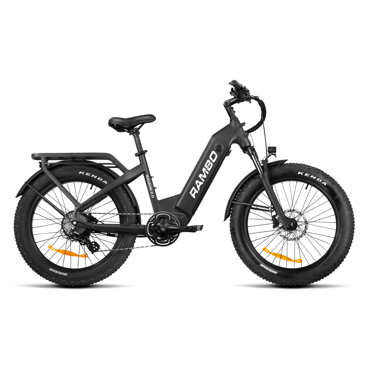Rambo Savage 2.0 Up to 30 MPH 750W–1000W 48V 15Ah/20Ah Hub Drive Electric Hunting Bike