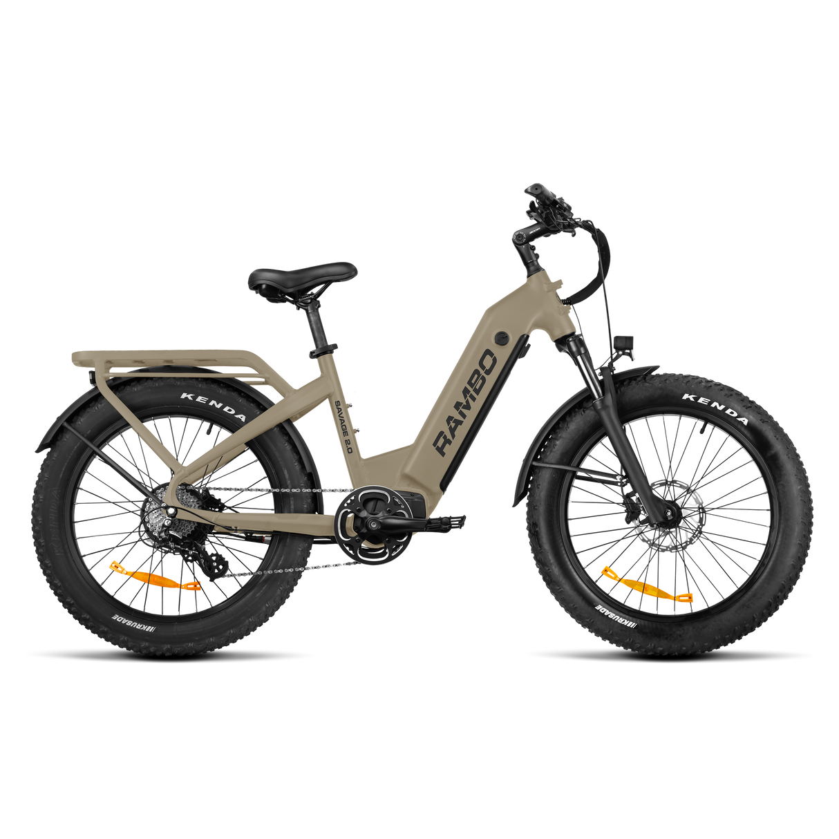 Rambo Savage 2.0 Up to 30 MPH 750W–1000W 48V 15Ah/20Ah Hub Drive Electric Hunting Bike
