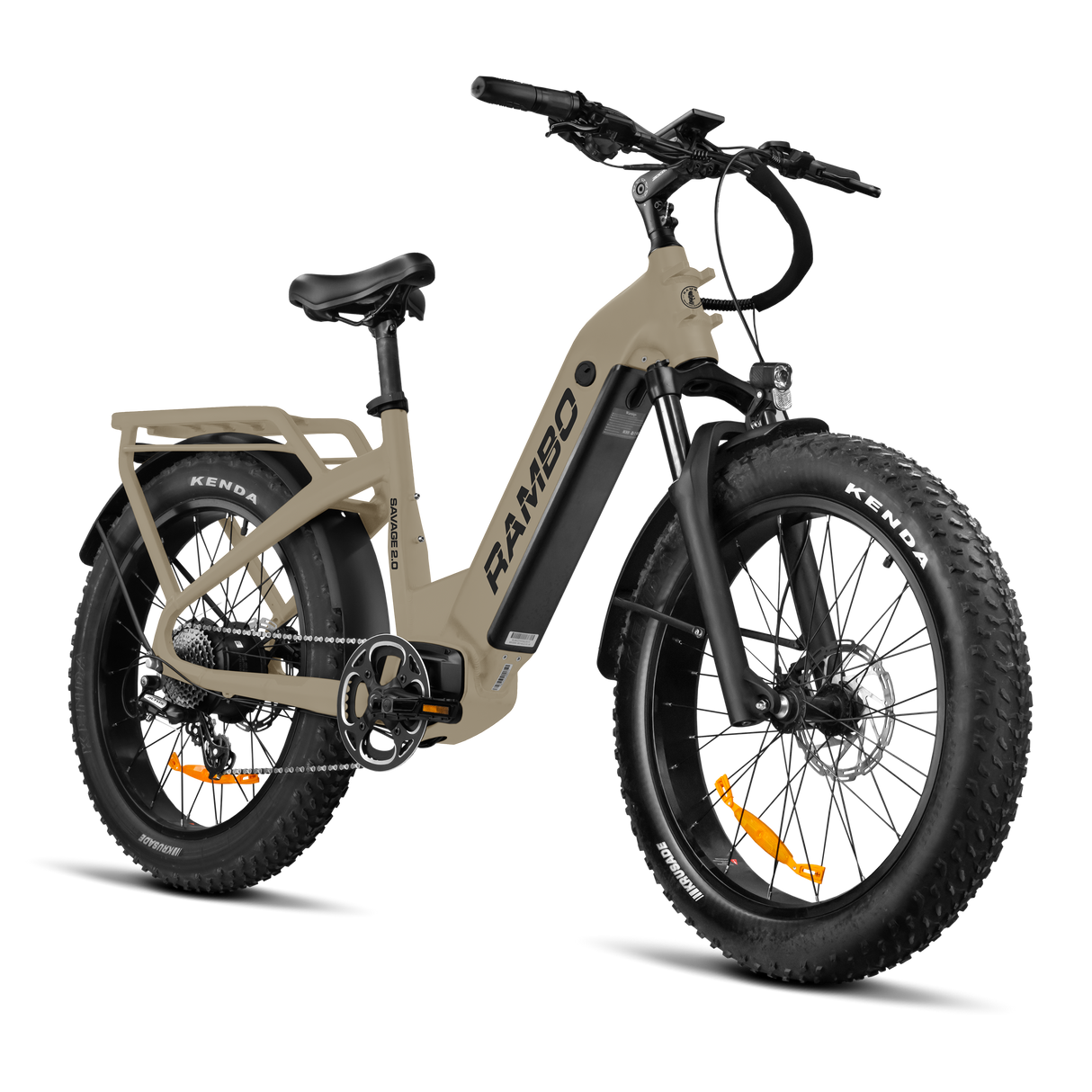 Rambo Savage 2.0 Up to 30 MPH 750W–1000W 48V 15Ah/20Ah Hub Drive Electric Hunting Bike