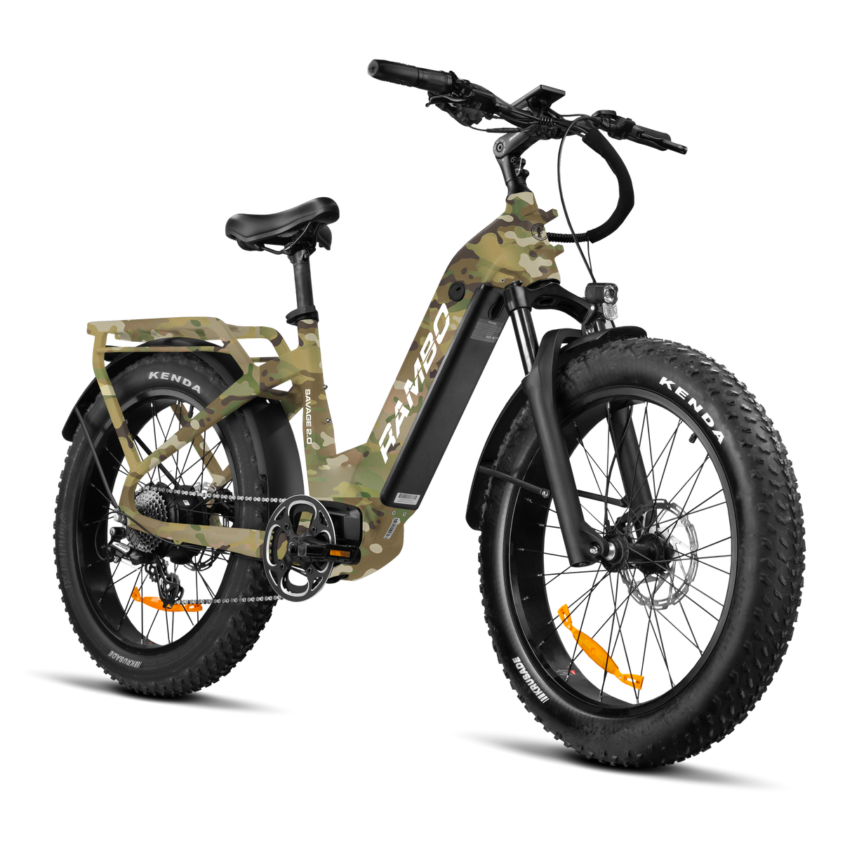 Rambo Savage 2.0 Up to 30 MPH 750W–1000W 48V 15Ah/20Ah Hub Drive Electric Hunting Bike