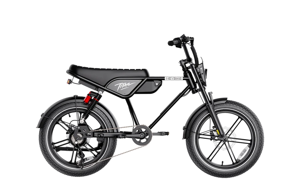 Heybike Titan Moped-Style Electric Bike – 750W, 20 MPH, 80-Mile Range