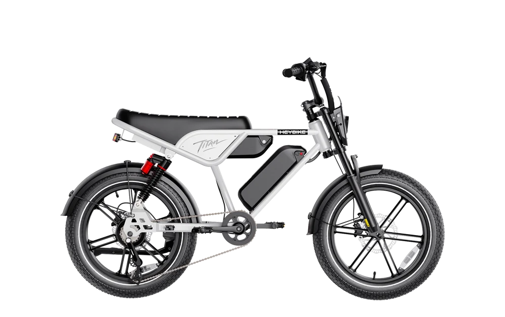Heybike Titan Moped-Style Electric Bike – 750W, 20 MPH, 80-Mile Range