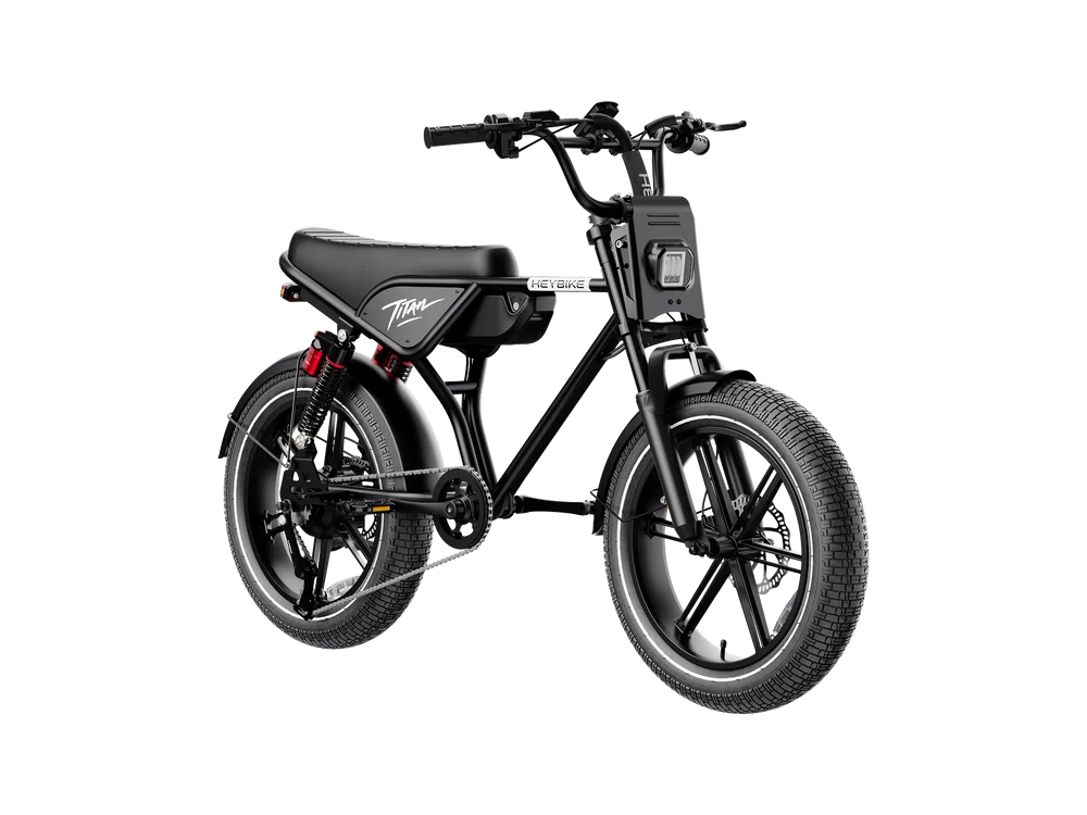 Heybike Titan Moped-Style Electric Bike – 750W, 20 MPH, 80-Mile Range