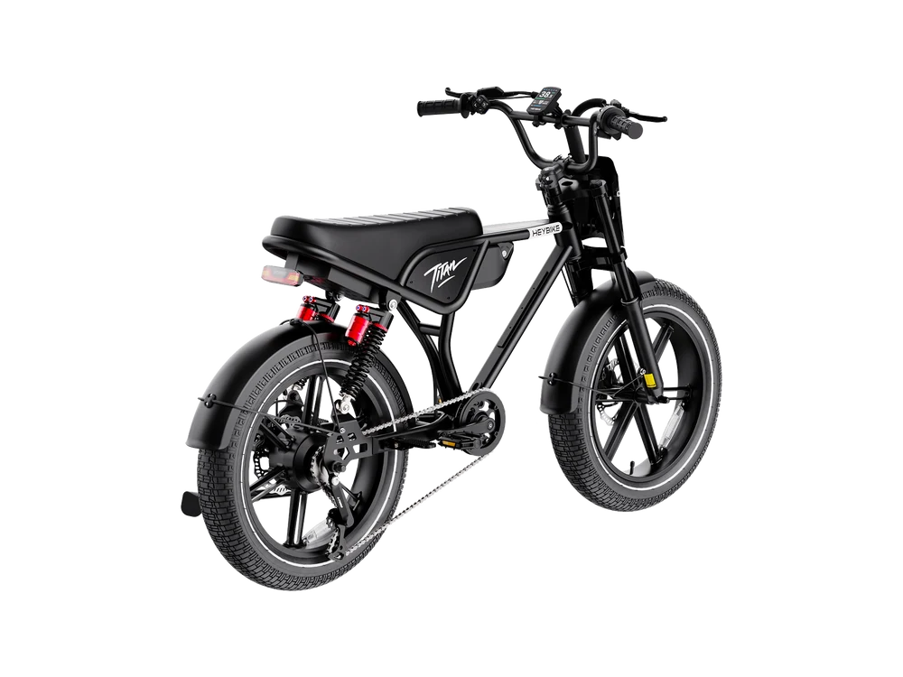 Heybike Titan Moped-Style Electric Bike – 750W, 20 MPH, 80-Mile Range
