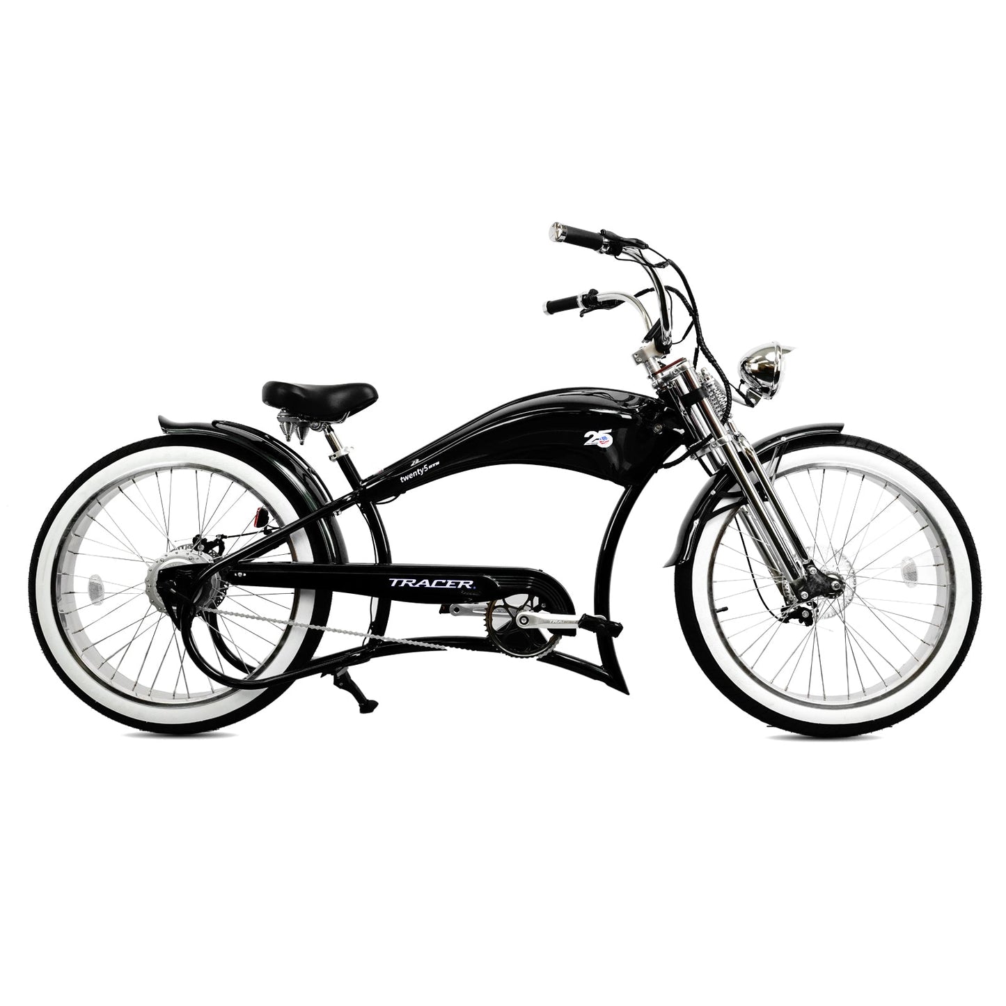 Tracer Twenty5 GTS 500W 26" Electric Cruiser Bike 48V 17.5Ah Top Speed 25MPH Fat Tire