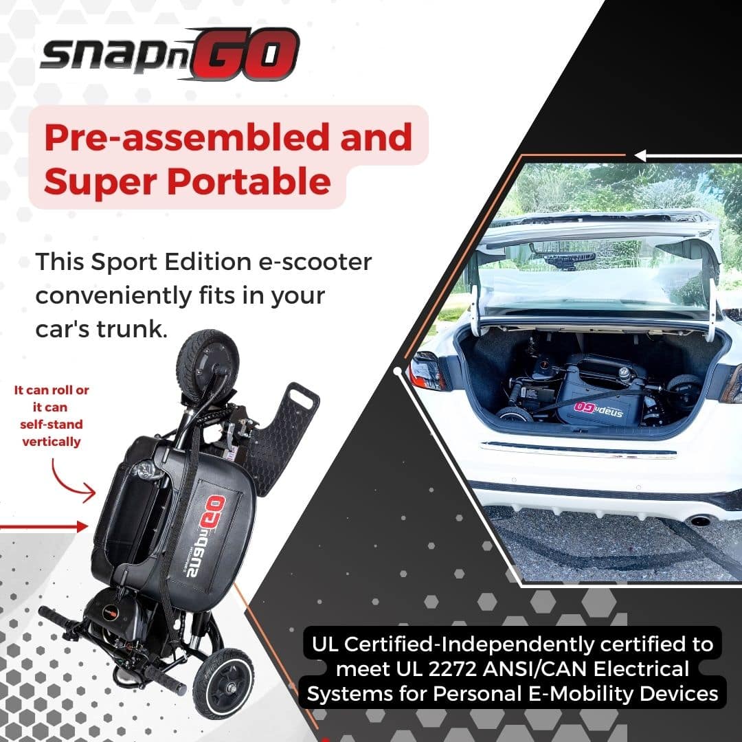 Glion SNAPnGO Mobility Scooter Sport Edition