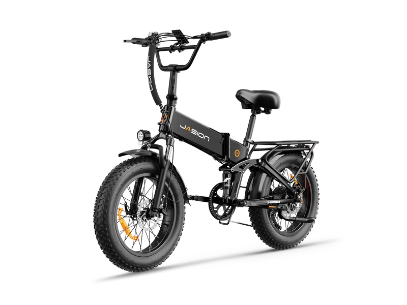 Jasion X-Hunter Folding Electric Bike 1400W Peak Motor 28 mph 48V 13Ah Battery