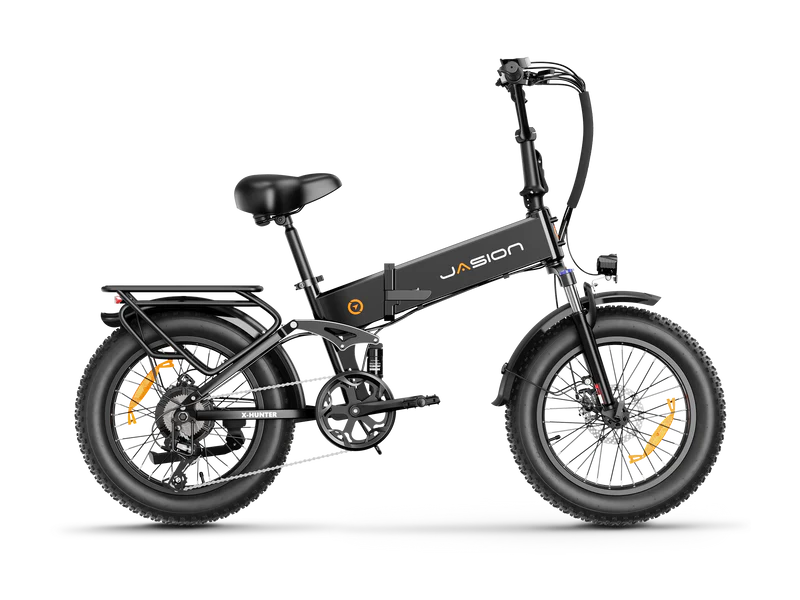 Jasion X-Hunter Folding Electric Bike 1400W Peak Motor 28 mph 48V 13Ah Battery