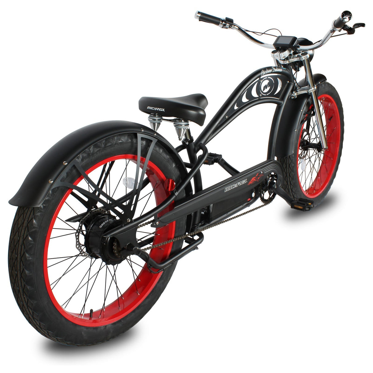 Micargi Cyclone 500W 26" Electric Fat Tire Cruiser 48V 11.6Ah Top Speed 20MPH