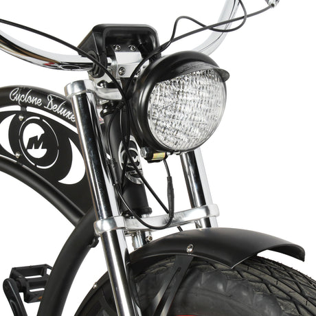 Micargi Cyclone 500W 26" Electric Fat Tire Cruiser 48V 11.6Ah Top Speed 20MPH