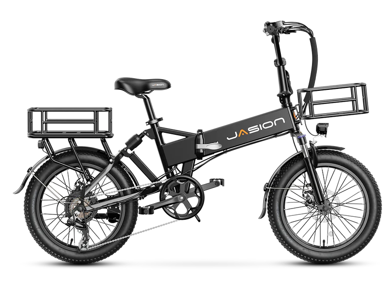 Jasion EB7 2.0 Folding Electric Bike 850W Motor 28 mph 48V 10Ah Battery
