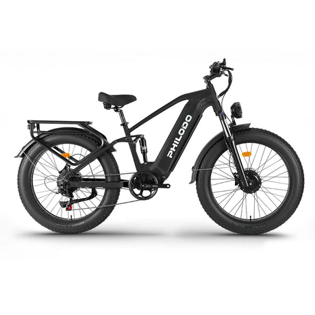 PHILODO FALCON Step-Over 60V Dual Motor Electric Bike – 5000W Peak, 40-45 MPH, 60V 32Ah UL Battery, Full Suspension Fat Tire eBike
