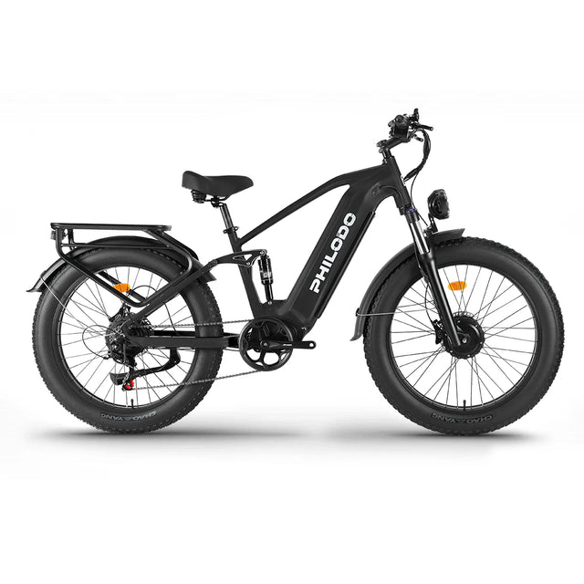 PHILODO FALCON Step-Over 60V Dual Motor Electric Bike – 5000W Peak, 40-45 MPH, 60V 32Ah UL Battery, Full Suspension Fat Tire eBike