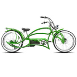 Tracer Beyond Pro 800W Classic Stretch Chopper E-Bike, 48V 17.5Ah Battery, 25 MPH Top Speed, 30 Mile Range, 26” Fat Tires