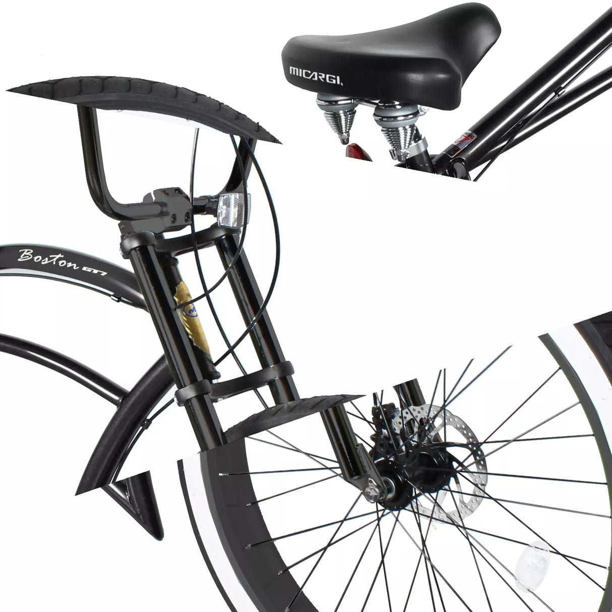Micargi Boston GT7 Stretch Cruiser Bicycle