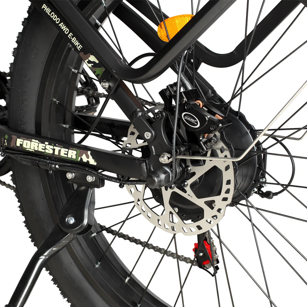 PHILODO Forester 60V Dual Motor Electric Bike – Full Suspension Fat Tire eBike, Long Range 60V Battery, High Power All-Terrain Electric Bicycle