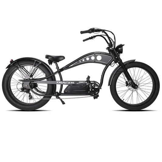 Tracer Chico GT7 750W Stretch Cruiser E-Bike, 48V 20Ah Battery, 50 Mile Range, 26” Fat Tires, Shimano 7-Speed
