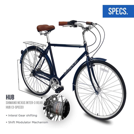 Micargi Roasca 700C 53cm Hybrid City Bikes 7 Speed