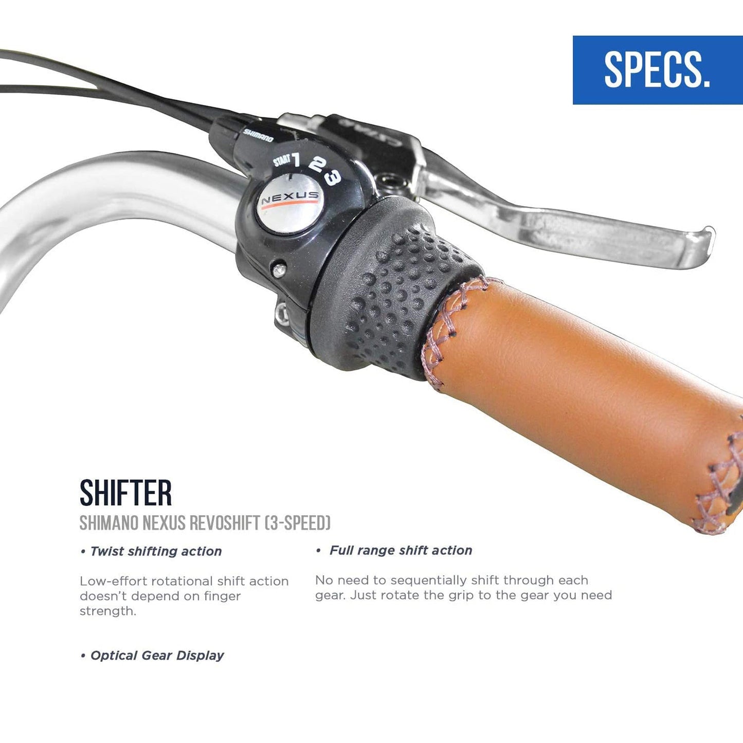 Micargi Roasca 700C 53cm Hybrid City Bikes 7 Speed